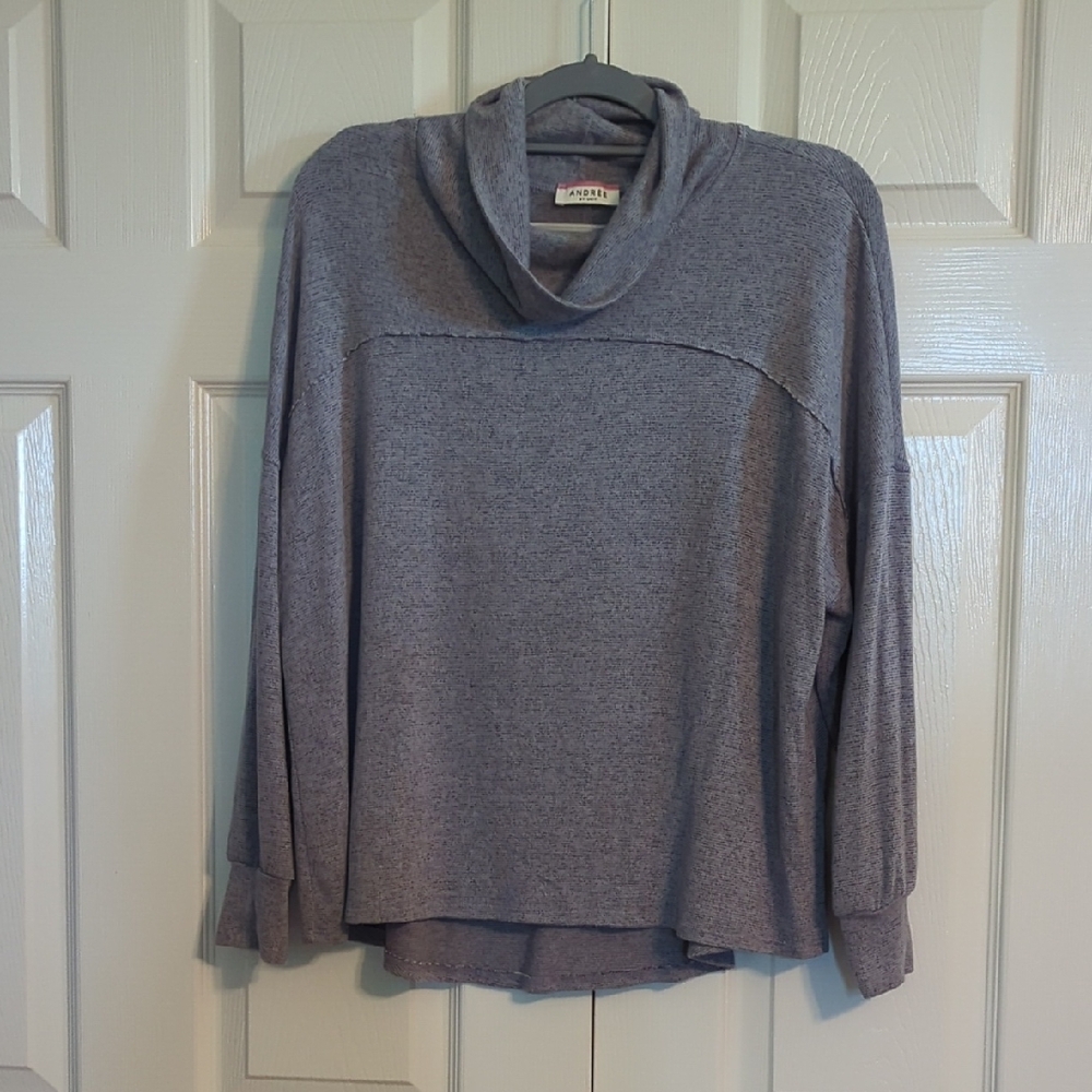 ADORA Gray Cowl Neck Sweater